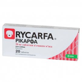 Krka Rycarfa (Рікарфа) Протизапальні таблетки для собак зі смаком м'яса