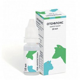 BioTestLab ОТОФЛОКС капли ушные для лечения отитов у собак и кошек