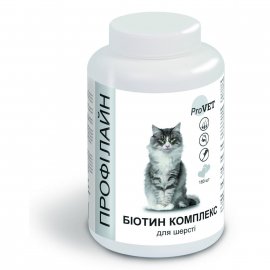 ProVET Профілайн БІОТИН КОМПЛЕКС для котів, для вовни, 180 табл