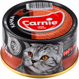 Carnie (Карни) консервы для взрослых кошек, мясной паштет с УТКОЙ