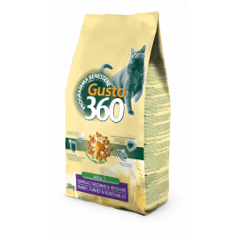 Gusto 360 (Густо 360) Adult Cat Turkey, Rabbit & Vegetables сухой корм для взрослых кошек ИНДЕЙКА, КРОЛИК и ОВОЩИ