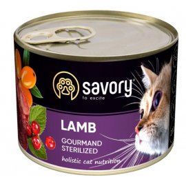 Savory (Сейворі) GOURMAND STERILIZED LAMB вологий корм для стерилізованих котів (ягня)