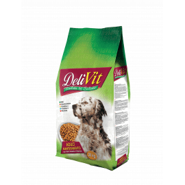 Delivit (Делівіт) Maintenance Adult Dog Meet, Cereals & Vitamins сухий корм для дорослих собак М'ЯСО, ЗЛАКИ та ВІТАМІНИ