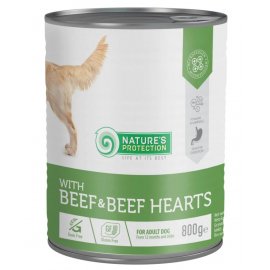 Natures Protection (Нейчез Протекшин) BEEF & BEEF HEARTS (ГОВЯДИНА И ГОВЯЖЬЕ СЕРДЦЕ) влажный корм для собак