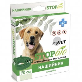 ProVET StopBio Ошейник от внешних паразитов для собак крупных пород, 70 см
