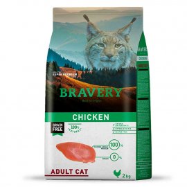 Bravery (Бравері) Adult Cat Chicken сухий беззерновий корм для котів КУРКА