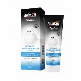 AnimAll VetLine фітопаста для поліпшення якості шерсті для кішок