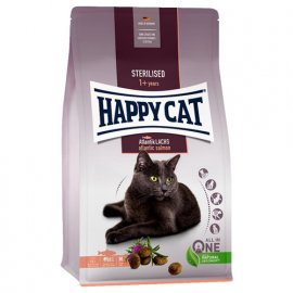 Happy Cat STERILISED ATLANTIK-LACHS корм для стерилизованных кошек и кастрированных котов ЛОСОСЬ