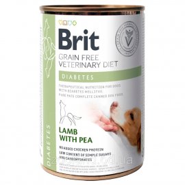 Brit GF Veterinary Diets Diabetes консерви для собак з цукровим діабетом ЯГНЯ І ГОРОШОК