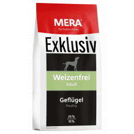 Mera (Мера) Exklusiv Weizenfrei Adult Geflugel сухий низькозерновий корм для дорослих собак ДОМАШНЯ ПТИЦЯ
