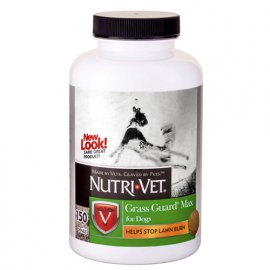 Nutri-Vet (Нутрі Вет) ЗАХИСТ ГАЗОНУ МАКС добавка для собак, що запобігає «випалюванню» сечею газонної трави, жувальні таблетки