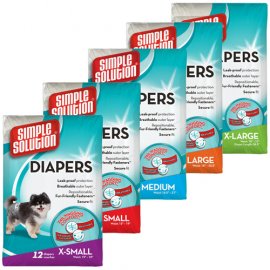 Simple Solution Disposable Diapers - Гігієнічні підгузки для собак (12 шт.)