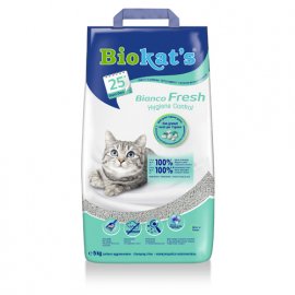 Biokats Bianco Fresh - комкующийся наполнитель для кошачьих туалетов 