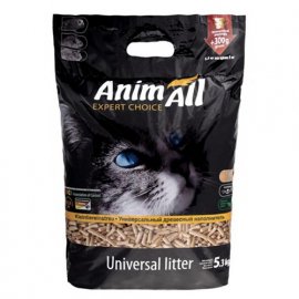 AnimAll Expert Choice - Древесный, гранулированный наполнитель для кошачьих туалетов 