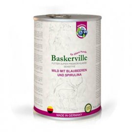 Baskerville Sensitive ОЛЕНІНА З ЧІРНИКОЮ І СПІРУЛІНОЮ - консерви для собак