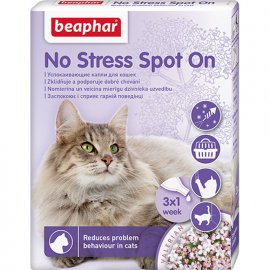 Beaphar NO STRESS spot on CAT - Краплі для котів Антистрес 1 уп (3 піпетки)
