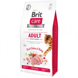 Brit Care GF ADULT ACTIVITY SUPPORT беззерновой корм для взрослых кошек (курица и индейка)