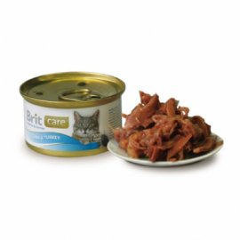 Brit Care Tuna and Turkey- Консервированный корм для взрослых кошек ТУНЕЦ И ИНДЕЙКА