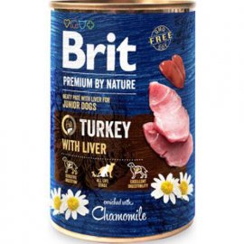 Brit Premium by Nature TURKEY & LIVER консерви для цуценят ІНДЕЙКА та ПЕЧІНЬ