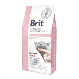 Brit Veterinary Diet HYPOALLERGENIC беззерновой гипоаллергенный корм для кошек (лосось и горох)