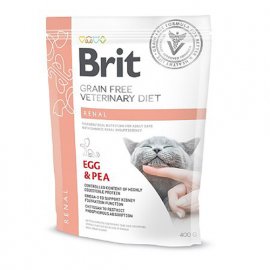 Brit Veterinary Diet RENAL беззерновой корм для кошек с хронической почечной недостаточностью (яйца и горох)