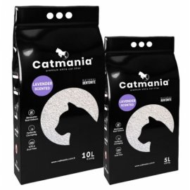 Catmania ЛАВАНДА комкующийся наполнитель для кошачьих туалетов, фиолетовые гранулы