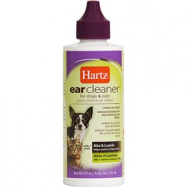 Hartz (Хартц) Ear Cleaner Dog&Cats - Лосьон для очищения ушей собак и котов с алое и ланолином, 118 мл