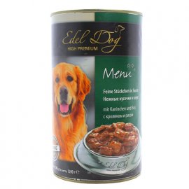 Edel Dog (Эдель Дог) mit Kaninchen und Reis - консервированный корм для собак КРОЛИК - РИС