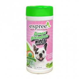 ESPREE (Эспри) Oatmeal Baking Soda Wipes - Влажные салфетки с пищевой содой и протеинами овса для собак
