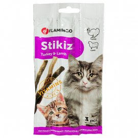 Flamingo STIKIZ TURKEY & LAMB палочки лакомство для котов и котят ИНДЕЙКА и БАРАНИНА