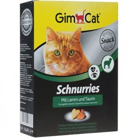 Gimcat Schnurries - витаминные «сердечки» с таурином со вкусом ягненка