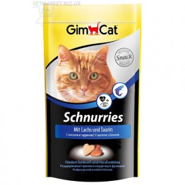 Gimcat SCHNURRIES TAURIN & LACHS (ТАУРИН И ЛОСОСЬ) витаминизированное лакомство для кошек