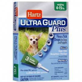 Hartz Ultra Guard PLUS (4 в 1) капли от блох, яиц блох, клещей и комаров для собак