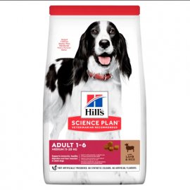 Hill's Science Plan Fitness ADULT MEDIUM корм для собак середніх порід З ЯГНЕНКОМ І РИСОМ