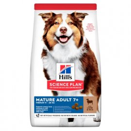 Hill's Science Plan Mature Adult 7+ Active Longevity корм для собак средних пород с ягненком и рисом
