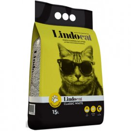 Lindocat CLASSIC WHITE бентонітовий наповнювач для котів без запаху, великий