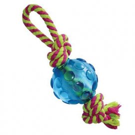 PETSTAGES Mini Orka Ball with rope Орка міні-м'ячик з канатиками - іграшка для собак, 22 x 6 x 6 cм