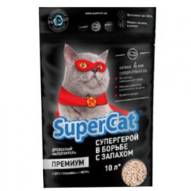 SUPER CAT Наполнитель Суперкет Премиум ЧЕРНЫЙ, 3 кг