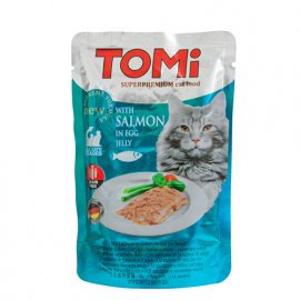Tomi (Томи) SALMON IN EGG JELLY (ЛОСОСЬ В ЯИЧНОМ ЖЕЛЕ) консервы для кошек, пауч
