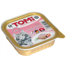TOMi Shrimps консервы для кошек - паштет, КРЕВЕТКА