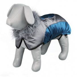 Trixie Auron - зимнее пальто для собак бирюза-серебро