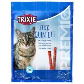 Trixie (Трикси) QUINTETT STICKS (ПАЛОЧКИ ЛОСОСЬ И ФОРЕЛЬ) лакомство для кошек