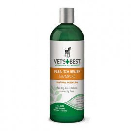 Vets Best Flea Itch Relief Shampoo (ПРИ АЛЛЕРГИИ НА УКУСЫ БЛОХ) успокаивающий шампунь для собак